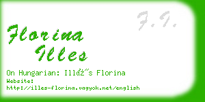 florina illes business card